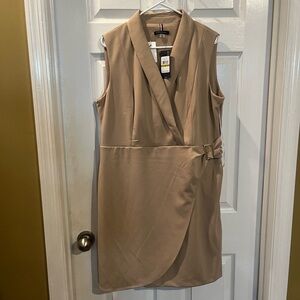 Tommy Hilfiger Tan Wrap Dress